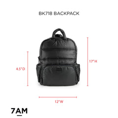 7 A.M. Voyage Diaper Bag Backpack featuring a laptop compartment for travel days