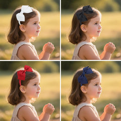 7Rainbows navy bow headband fashion accessory for daily outfits