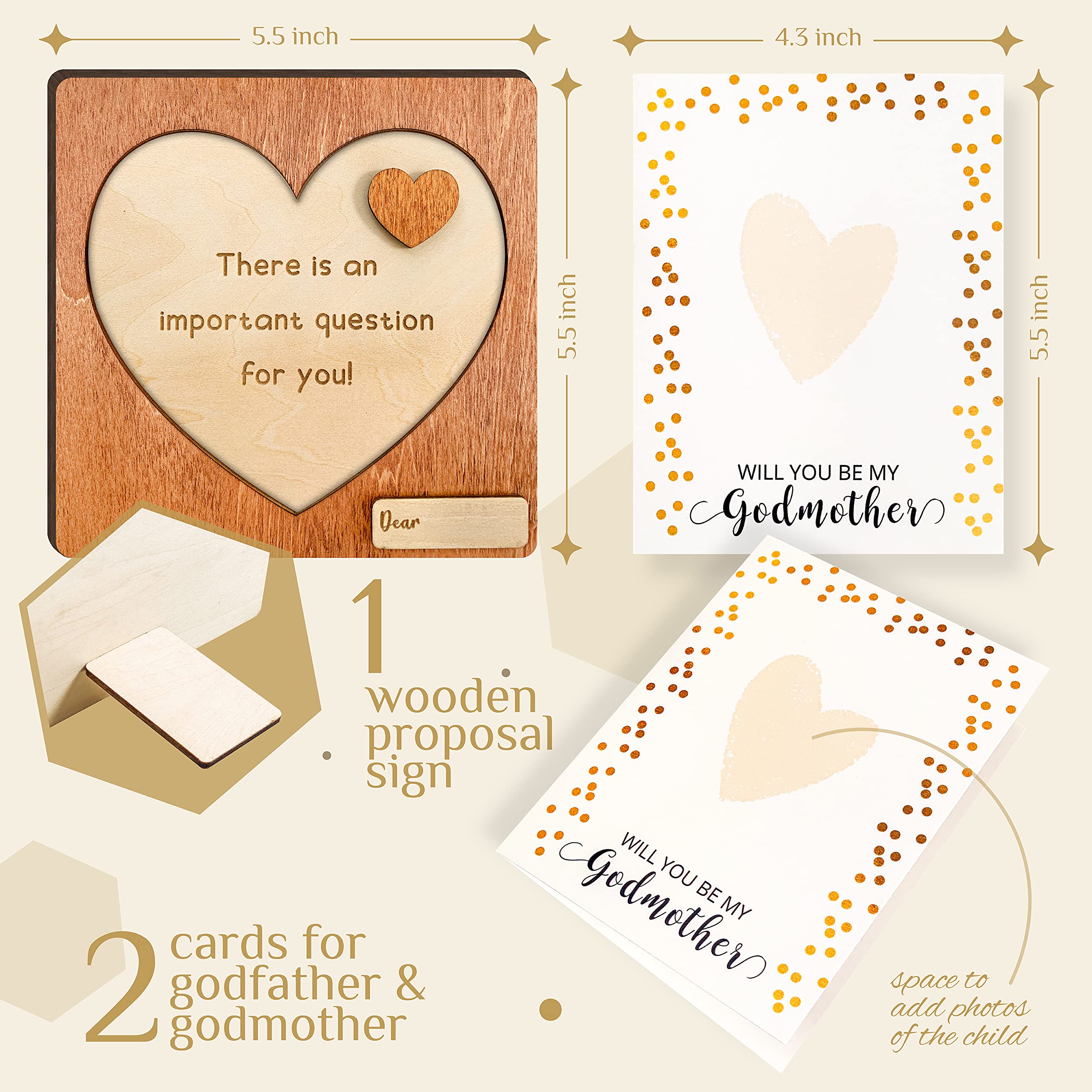 97 Decor wooden sign on a stand, perfect baptism day décor for godparents.