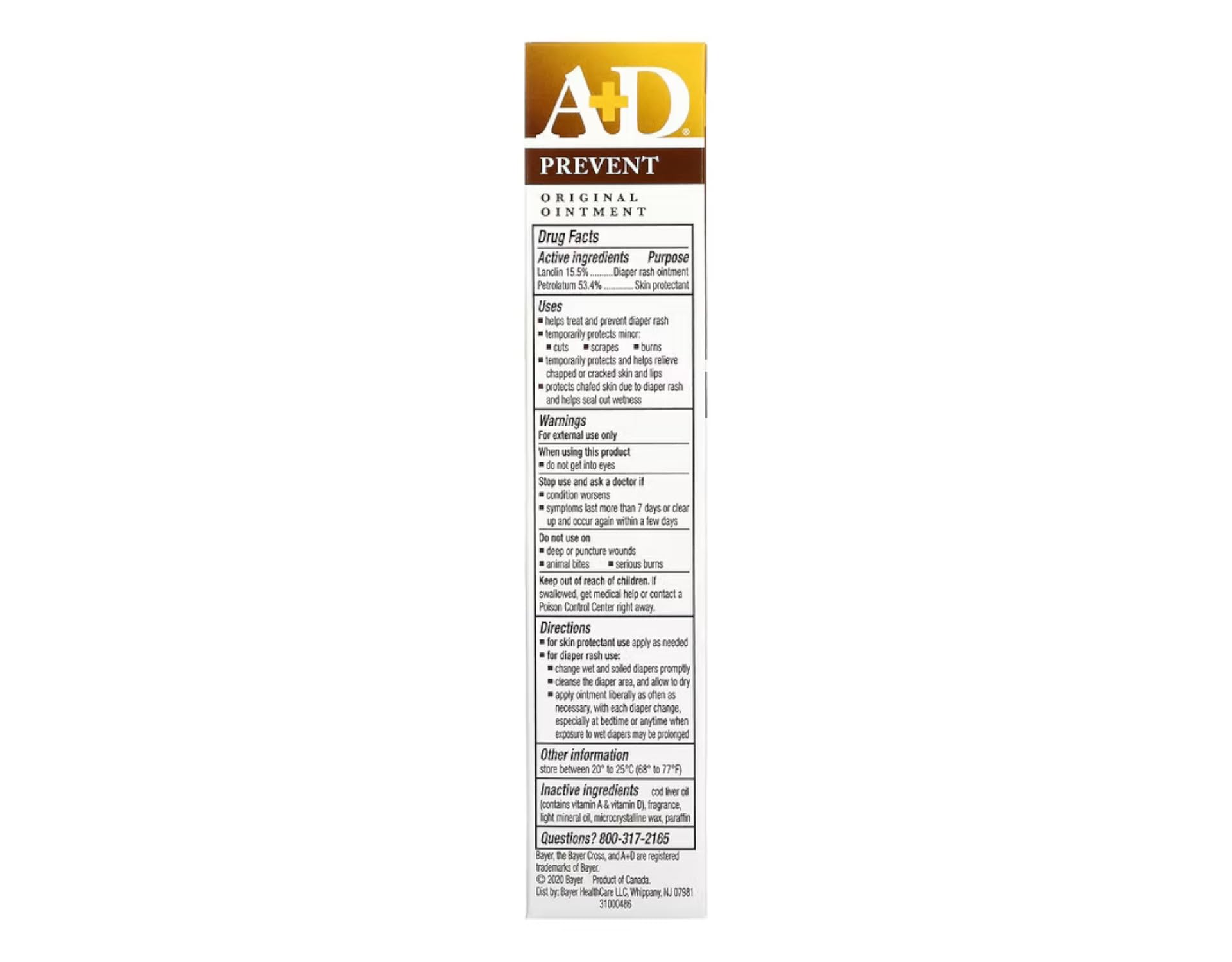 A&D Diaper Rash Ointment Original in a diaper bag ready for quick changes