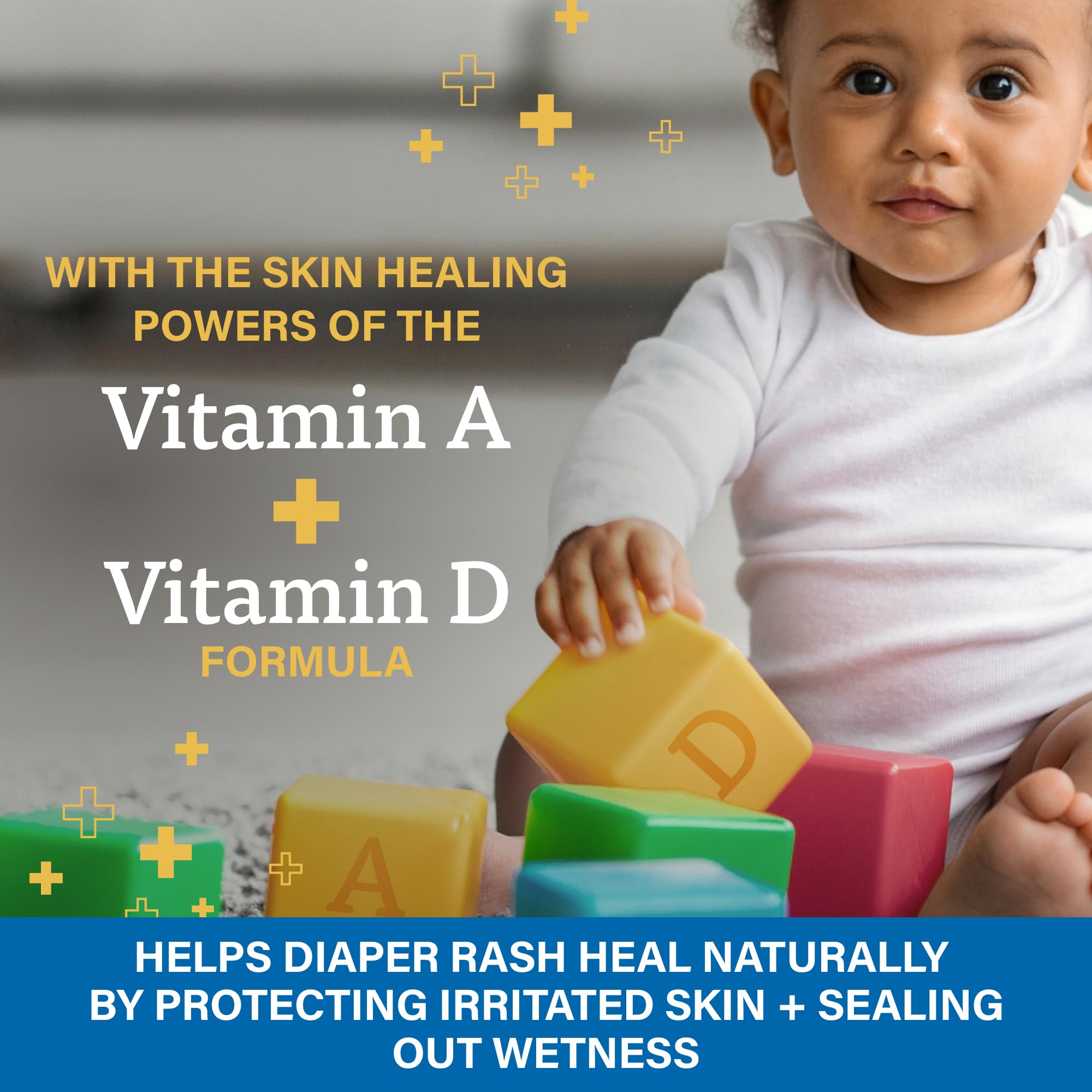 A+D Treat Heal smooth application texture on the diaper area.
