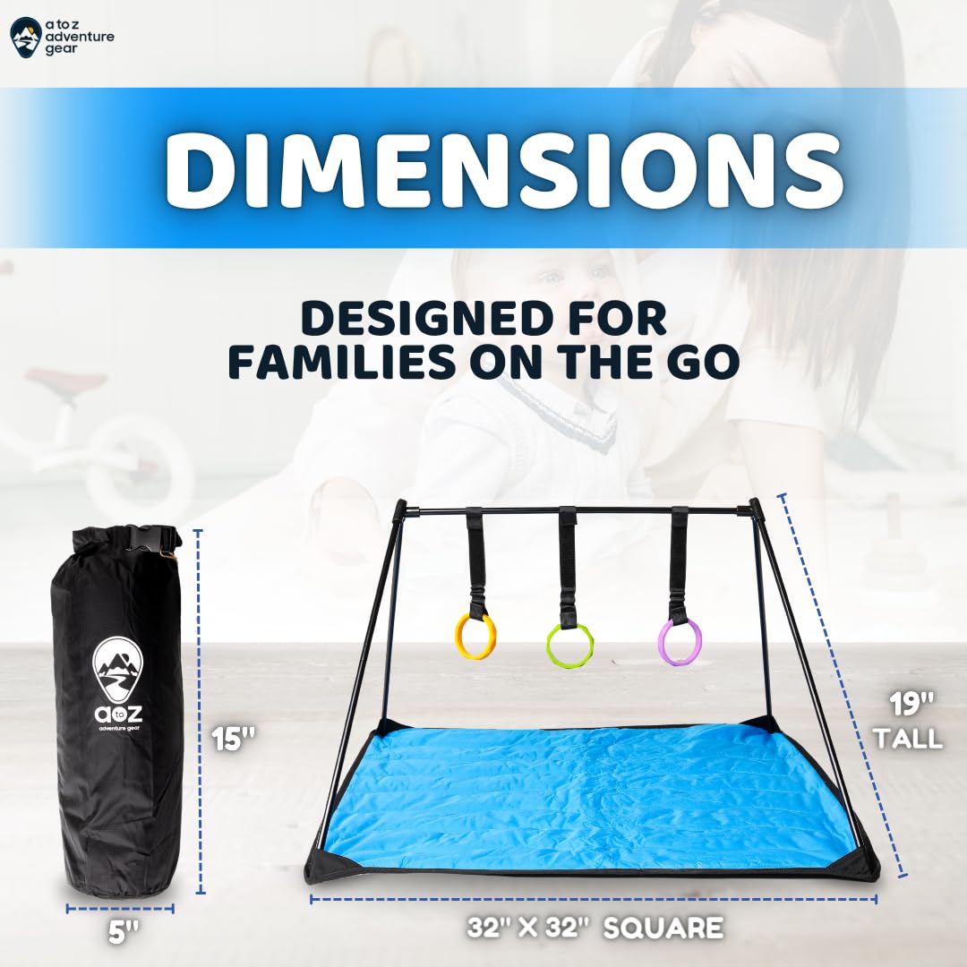 A to Z Adventure Gear Lay and Play Mat with colorful rings for exploration.