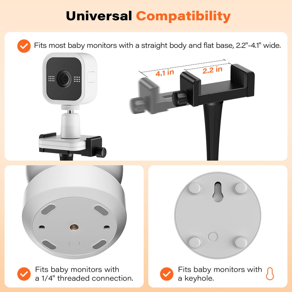 A2C Baby Monitor Mount durable-aluminum-silicone build provides secure support