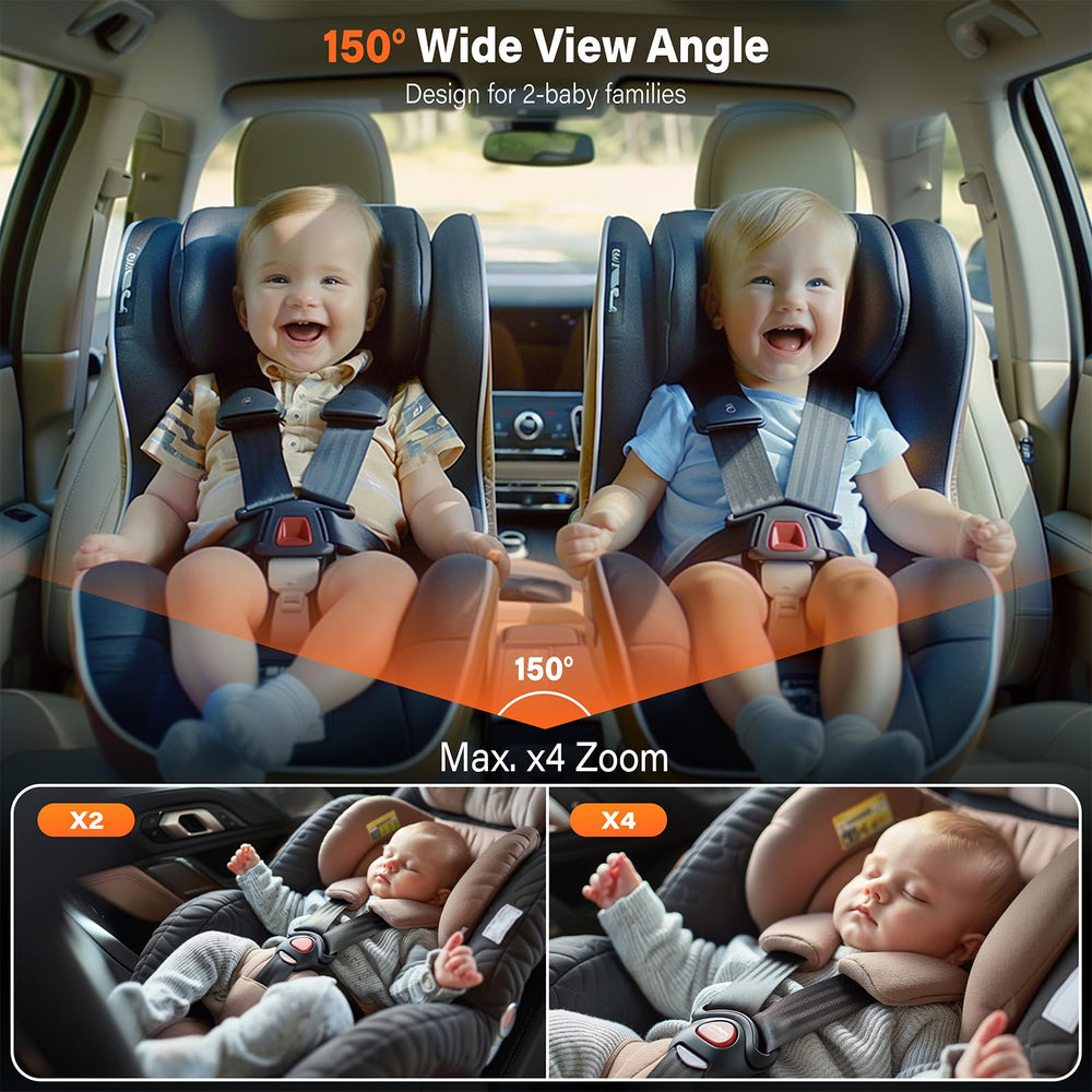 A2C wireless baby car camera home mode allows day and night monitoring at home.