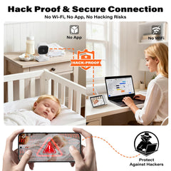 A2C Wireless Baby Car Monitor side view demonstrates discreet placement and easy positioning.