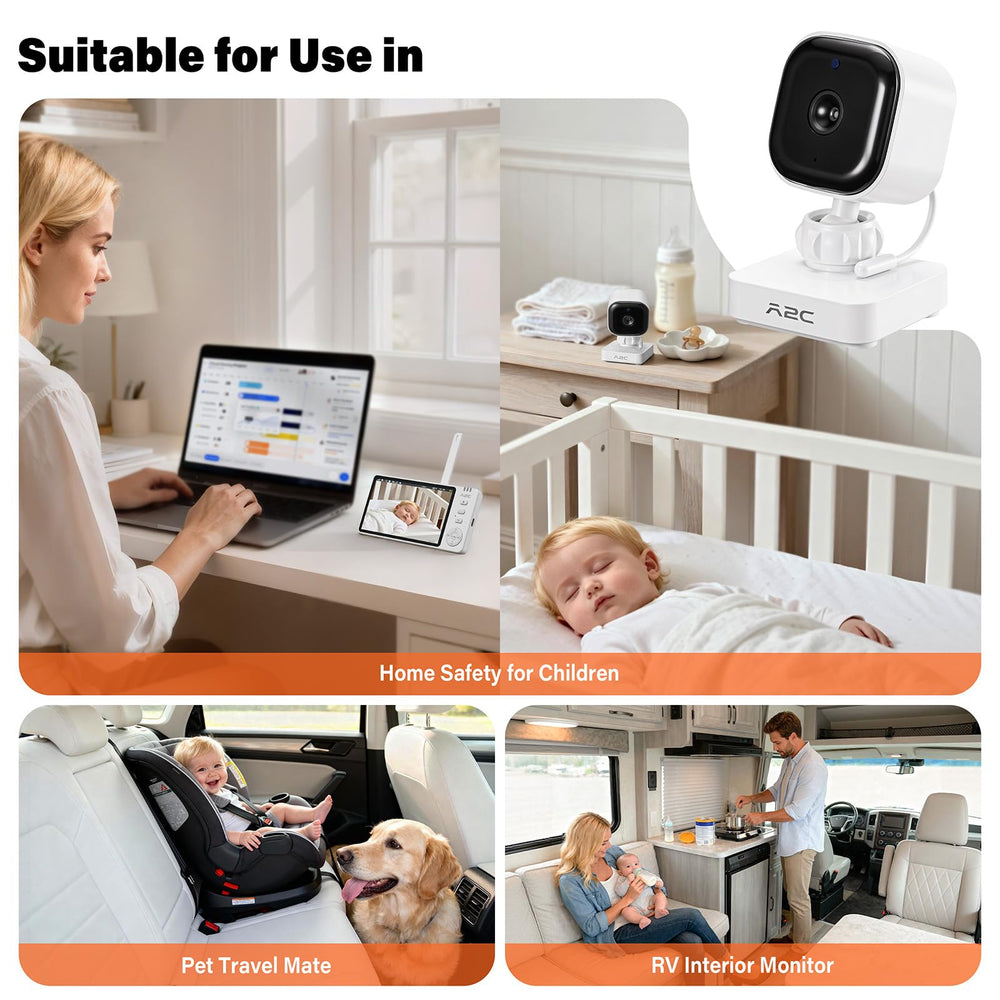 A2C Wireless Baby Monitor for home and car includes two-way audio.