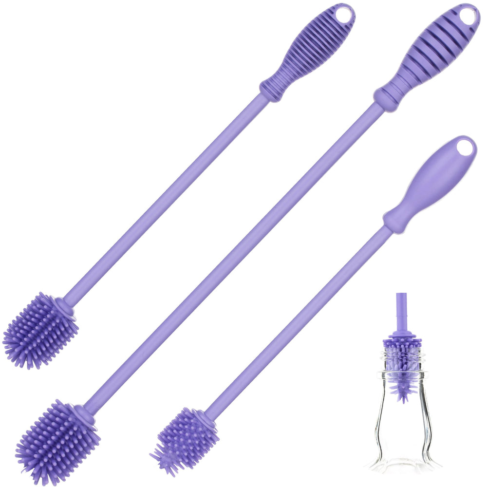 A2S Protection A-Brush silicone bottle cleaner with long handle for thorough reach.