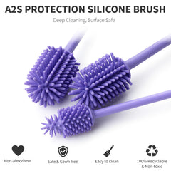 A2S Protection dishwasher-safe bottle cleaner for easy sanitizing.