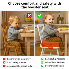 AAAini booster seat detachable washable cover for easy cleaning