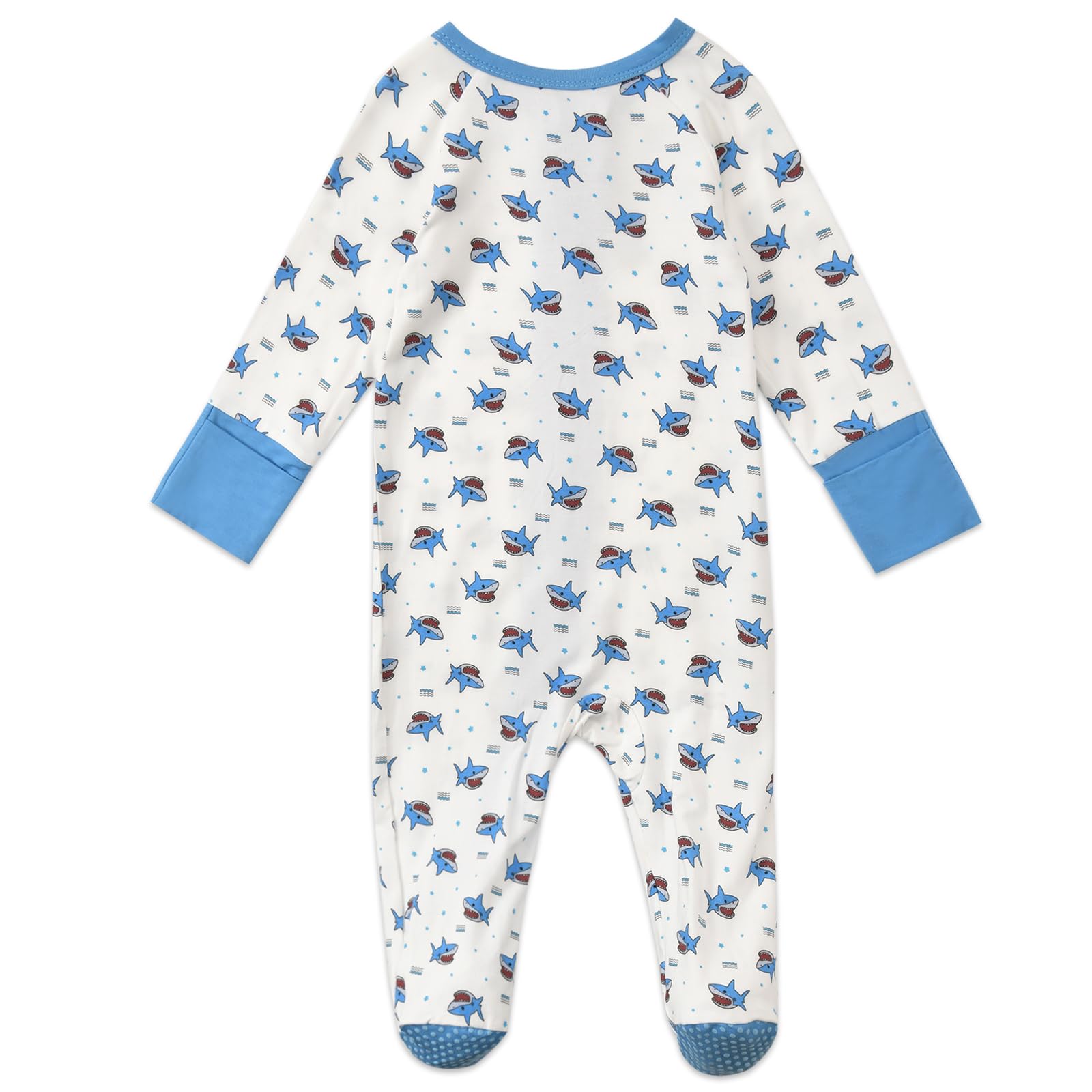 Aablexema enclosed feet keep baby warm and cozy.