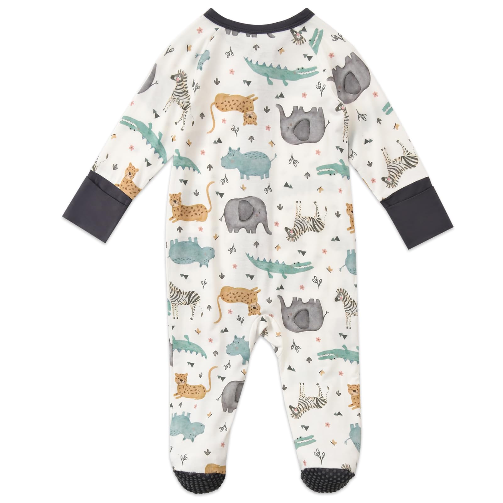 Aablexema enclosed-feet design keeps tiny feet warm during naps and play.