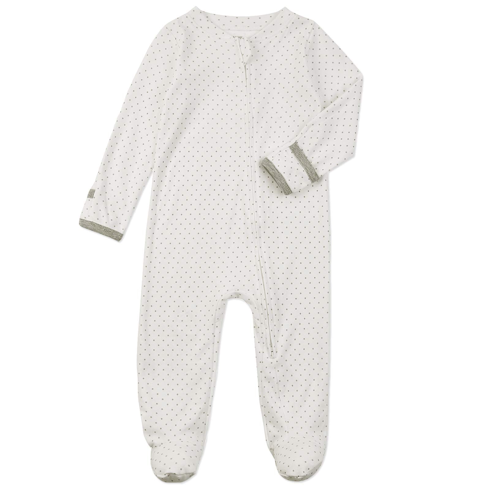 Aablexema footed pajamas with built in mittens for self scratch protection