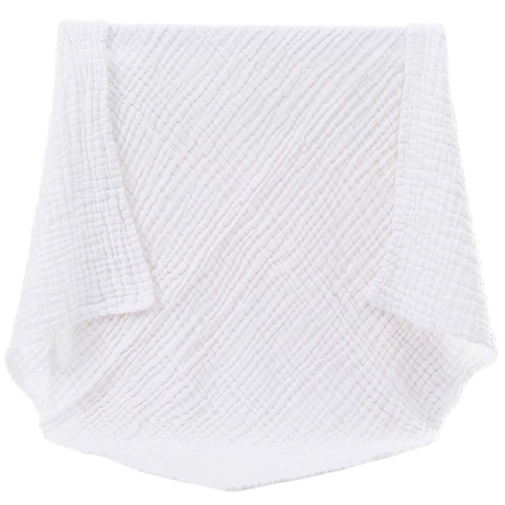 Close-up of six-layer honeycomb towel showing absorbent texture and quality.