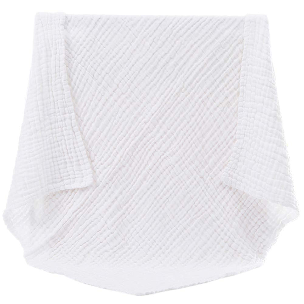 Close-up of six-layer honeycomb towel showing absorbent texture and quality.