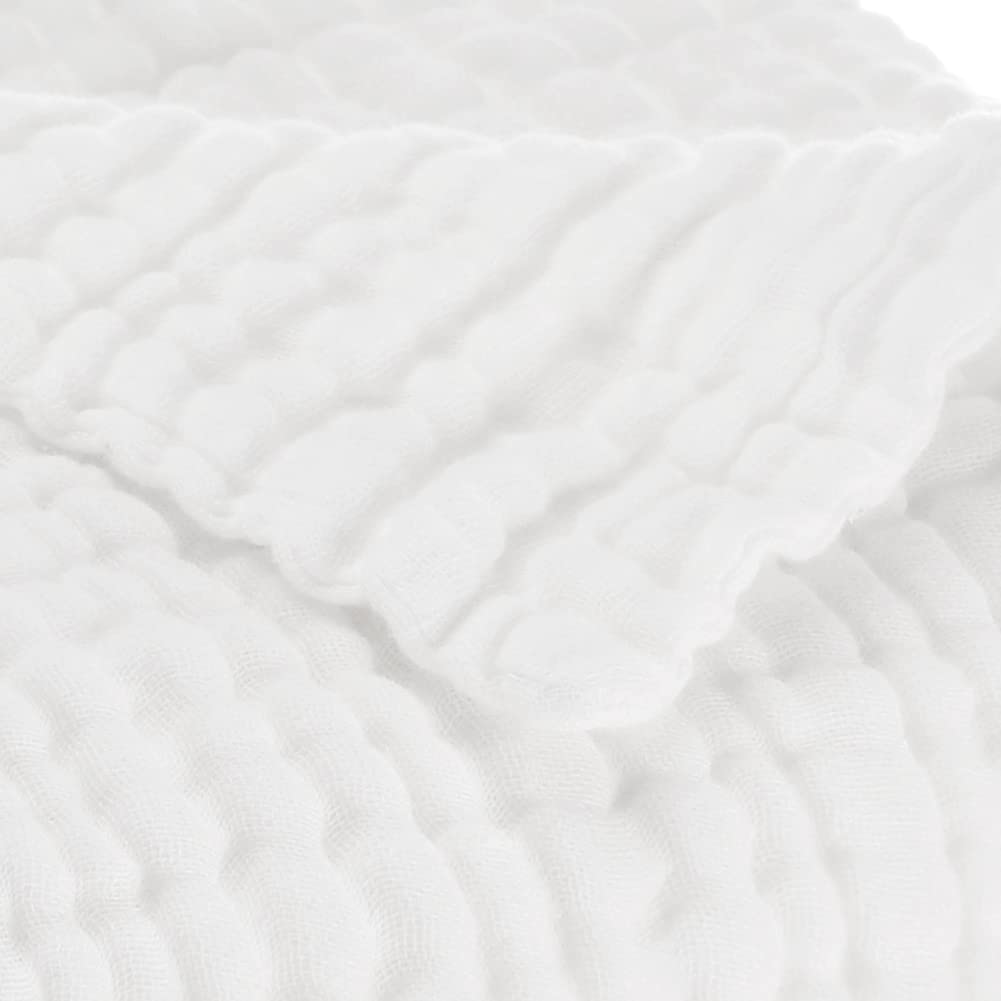 Aablexema muslin blanket honeycomb embossing highlights quick moisture absorption.