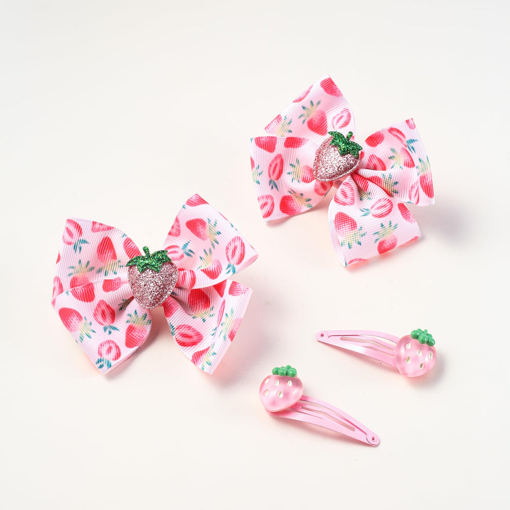 AACKS strawberry hair accessories packaging ready for gifting.