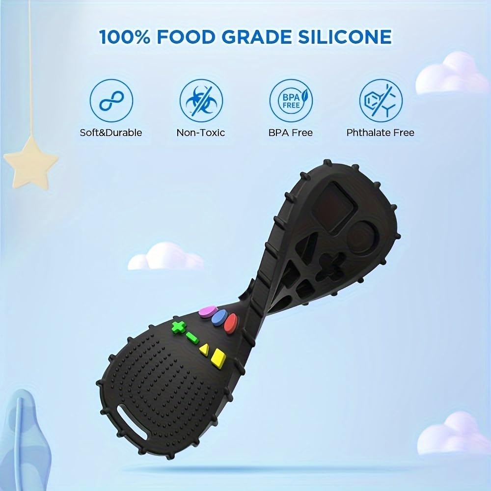 AALFA BPA-free CPC certified silicone teether ensures safe play.