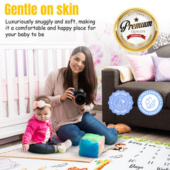A&JS Tots soft flannel material for warmth and easy care.