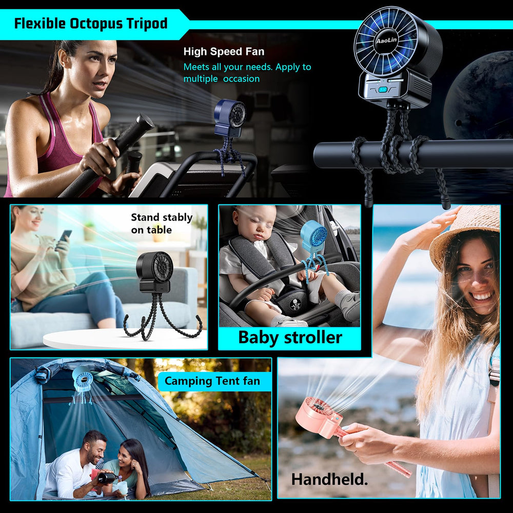AaoLin silicone tripod clip lets bending and wrapping for desk or cart use.