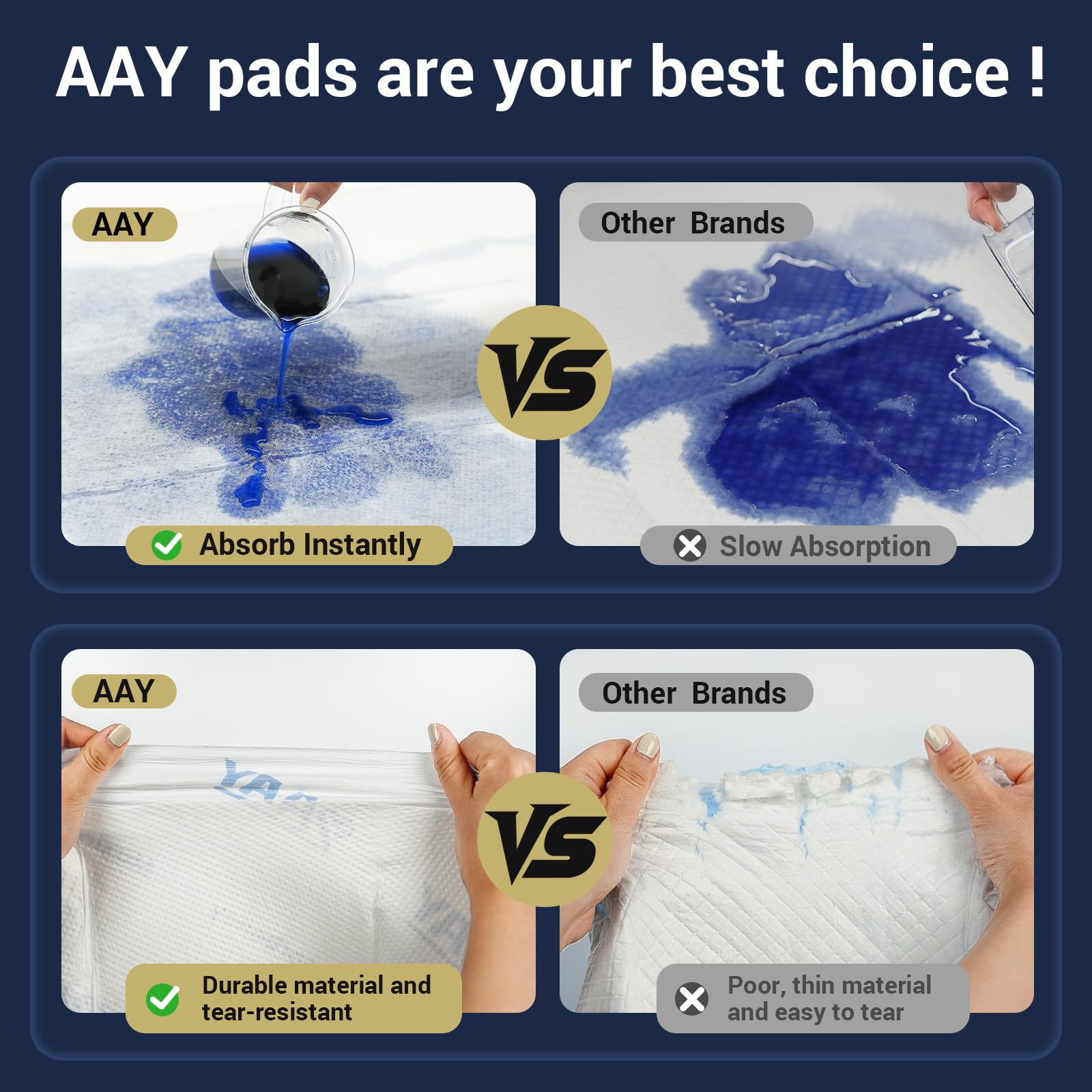 AAY bed pad in use on a bed surface for protection