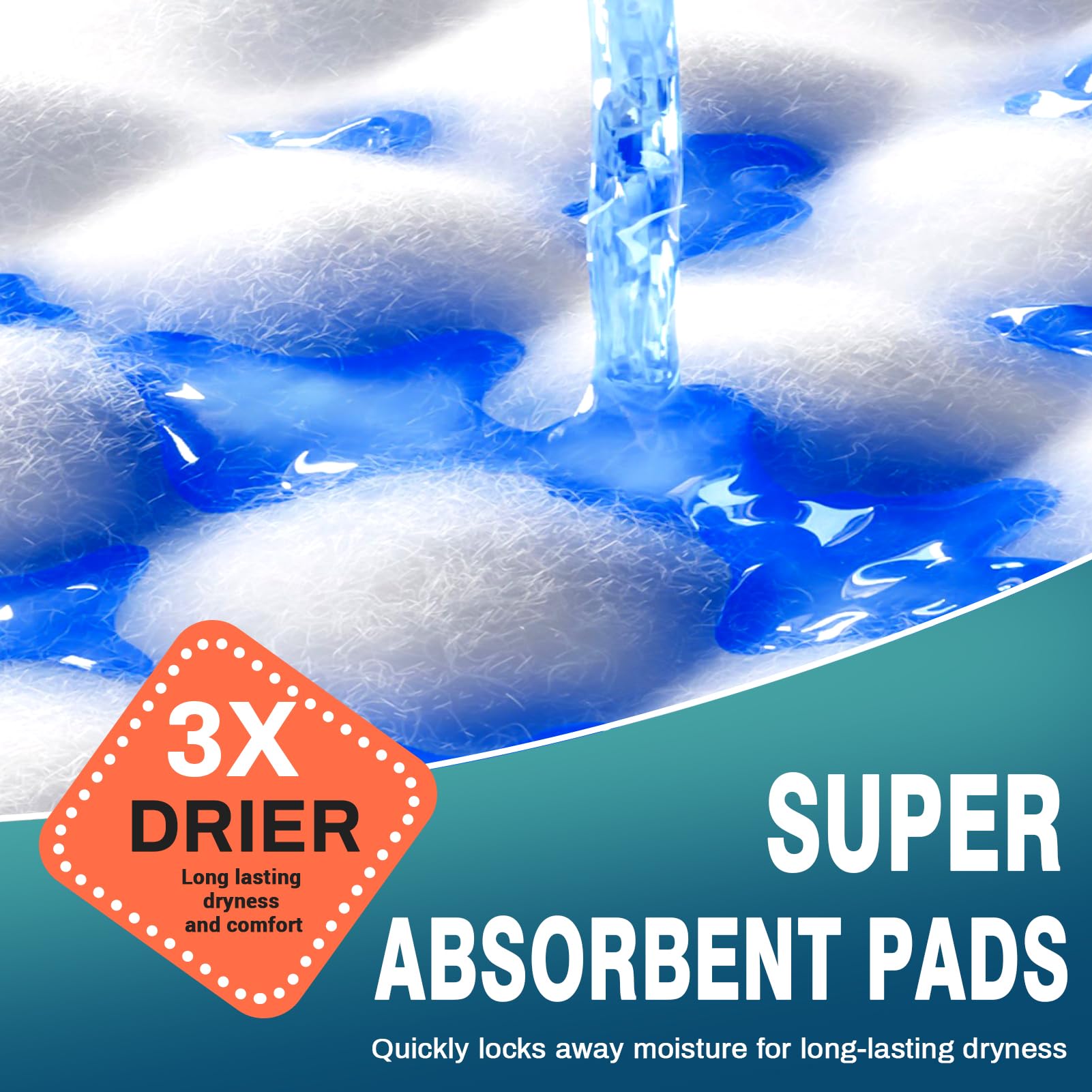 AAY bed pads with waterproof backsheet protecting sheets