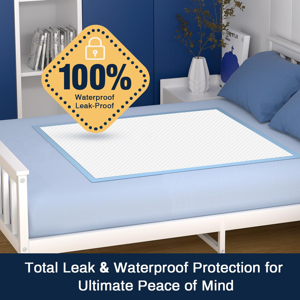 AAY disposable bed pads 30x36 folded for storage compact design