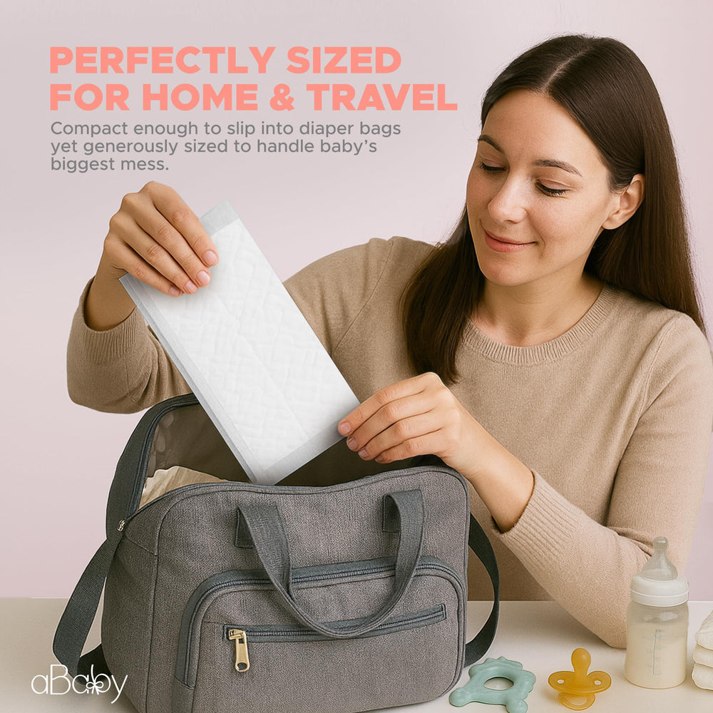 ABABY REFRESH pad size 24 by 18 inches covers changing surfaces.