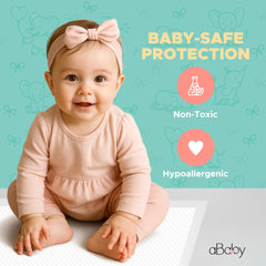 ABABY REFRESH pad with ultra-absorbent core keeps moisture away.