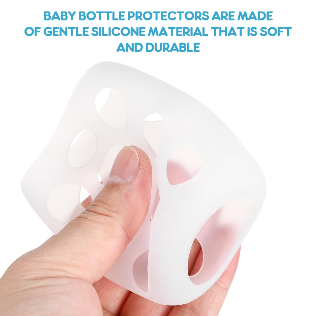 Abaodam feeding bottle sleeve offering anti-slip grip during feeding sessions.