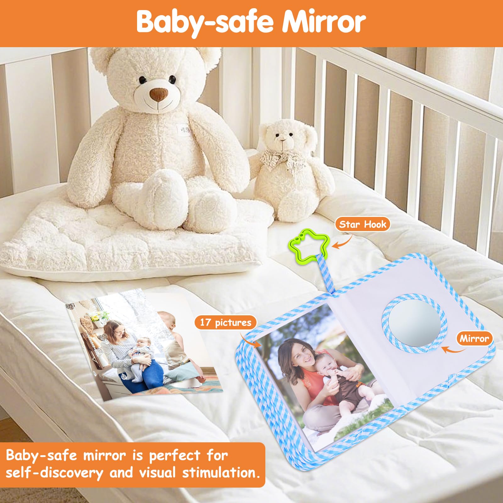 abcxgood Rounded edges and safe materials protect little hands.