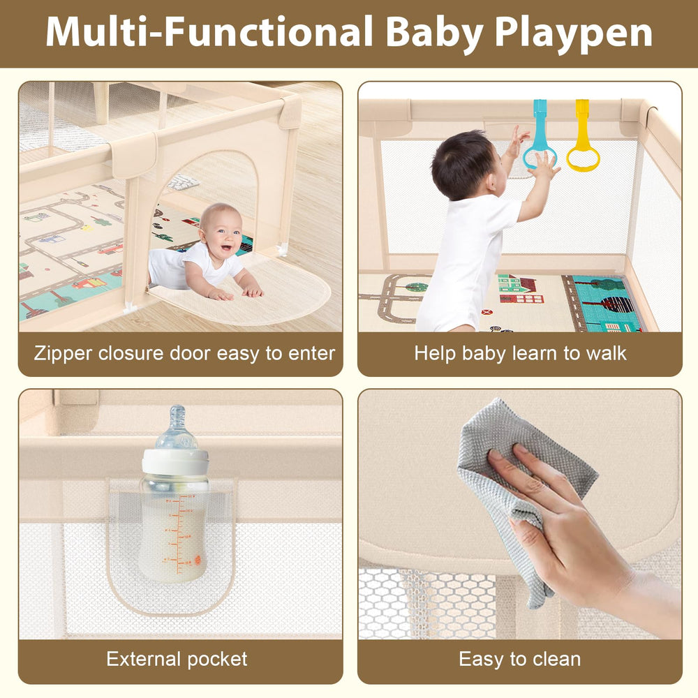Abdtech Baby Playpen easy assembly saves setup time.