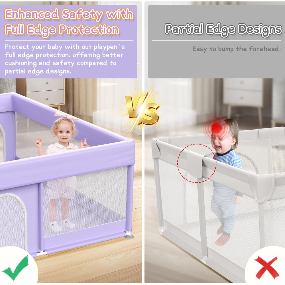 Abdtech playpen includes detachable handles to support early walking practice.