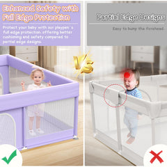 Abdtech playpen includes detachable handles to support early walking practice.