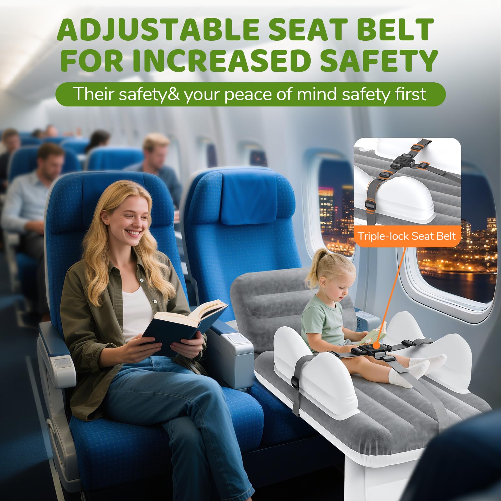 Abdtech carry bag stores the inflatable bed for easy travel