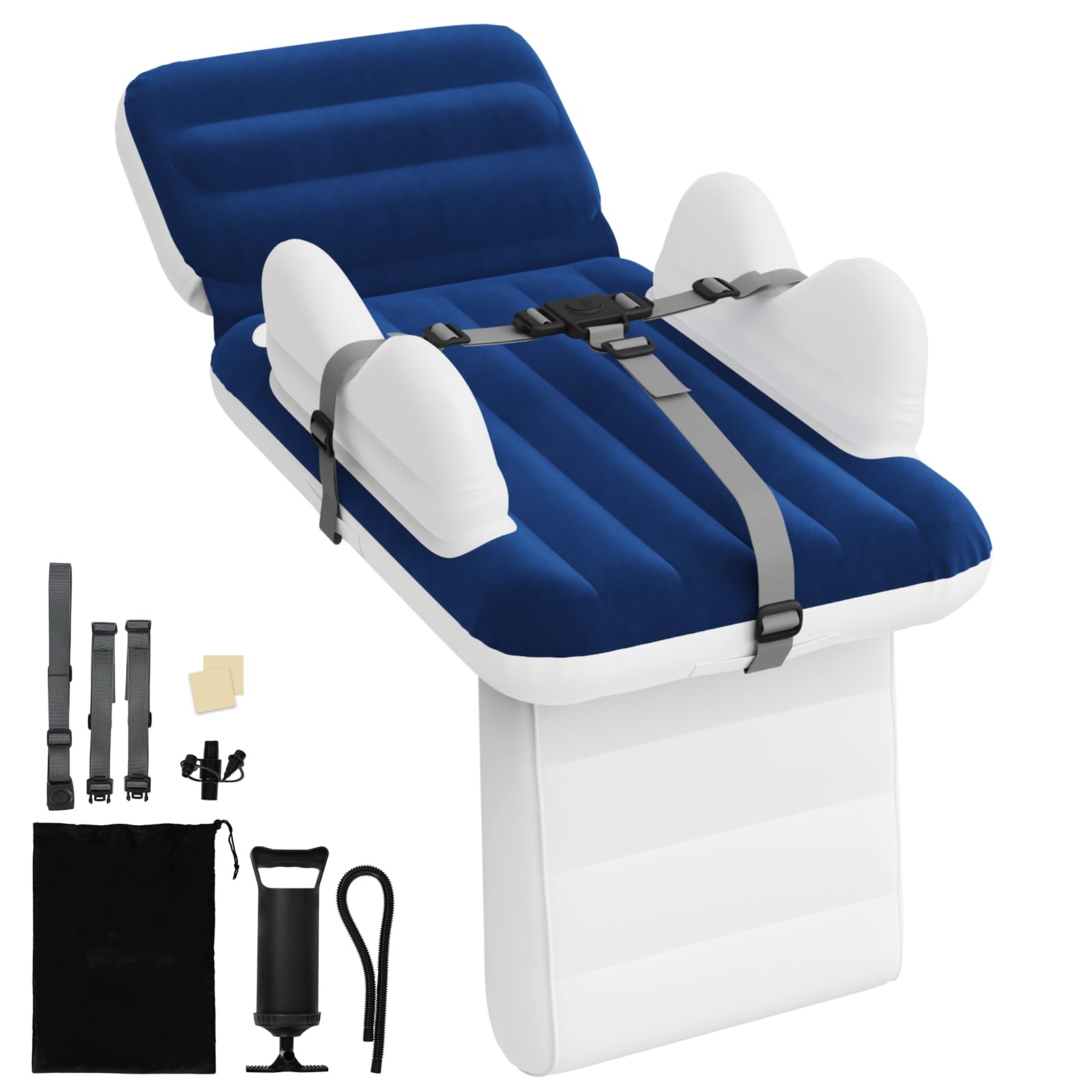 Abdtech inflatable toddler airplane bed with pillow for comfortable travel