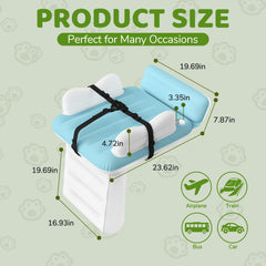 Abdtech inflatable toddler airplane bed side usage demonstrates extra space for play and rest.