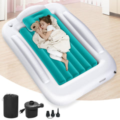 Abdtech inflatable toddler bed compact-pack for travel and storage.