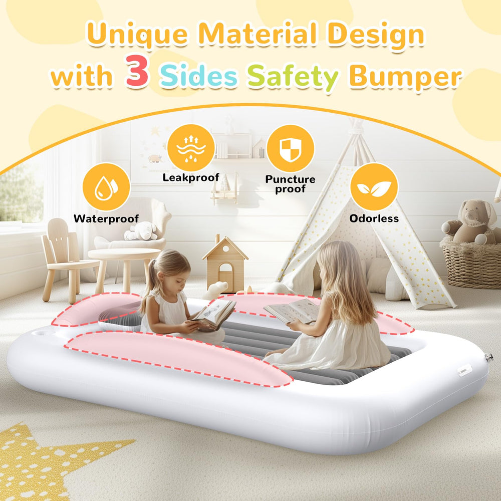 Abdtech travel bed includes built-in cup holders for beverages