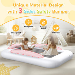 Abdtech travel bed includes built-in cup holders for beverages