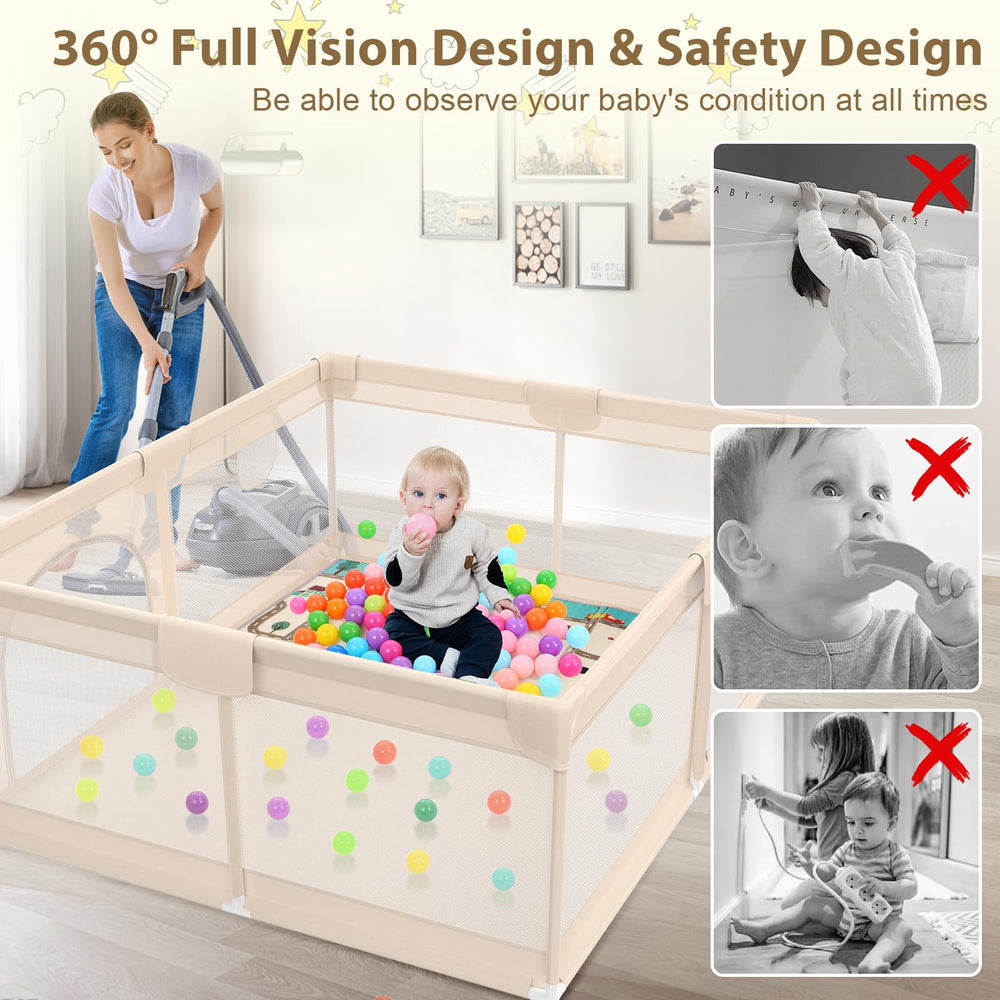 Abdtech playpen 360-degree viewing design for easy monitoring