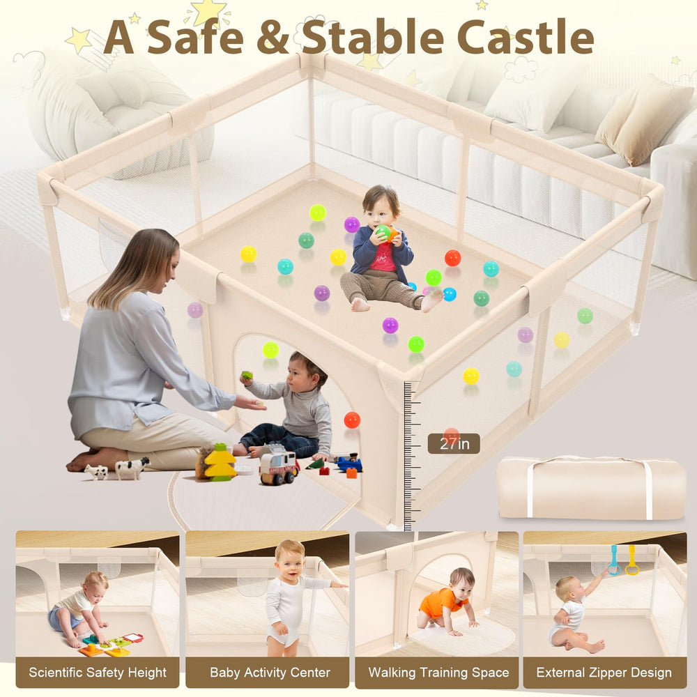 Abdtech playpen apricot indoor and outdoor use suited