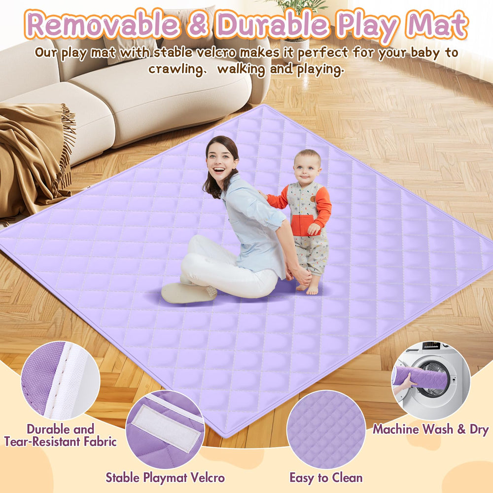 Abdtech playpen features breathable mesh for visibility and airflow.
