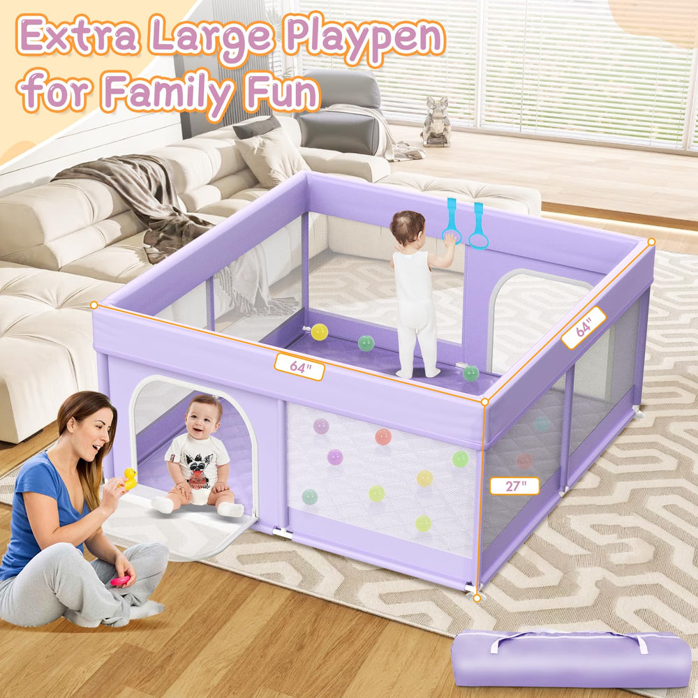 Abdtech playpen padded rails protect little arms during active exploration.