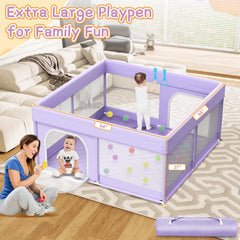Abdtech playpen padded rails protect little arms during active exploration.