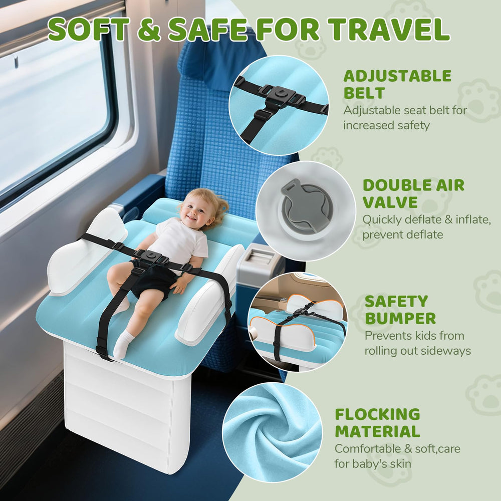 Abdtech inflatable bed with pump shows quick setup before takeoff.