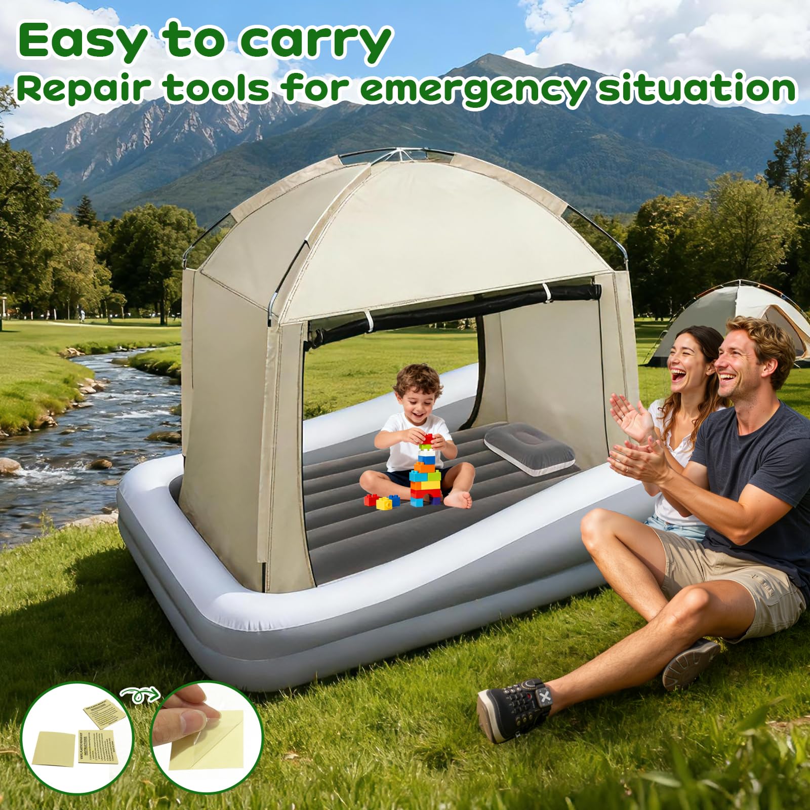 Abdtech travel bed ready for hotel or camping trips on the go