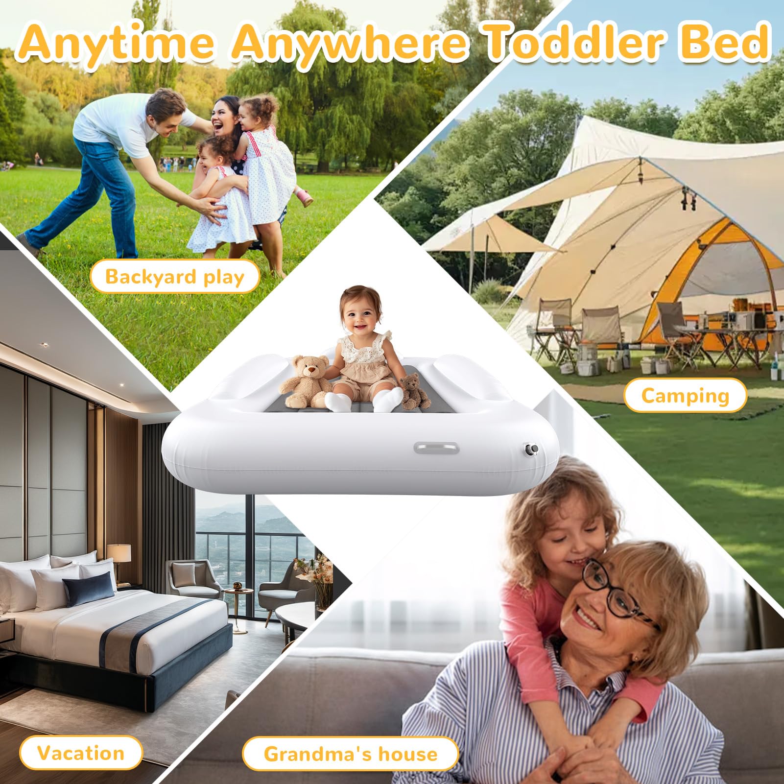 Abdtech travel bed fits tents and compact spaces easily