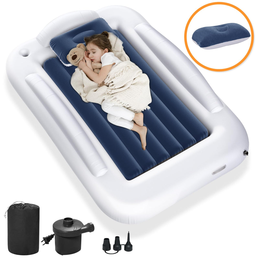 Abdtech travel bed includes pump and carry bag for trips