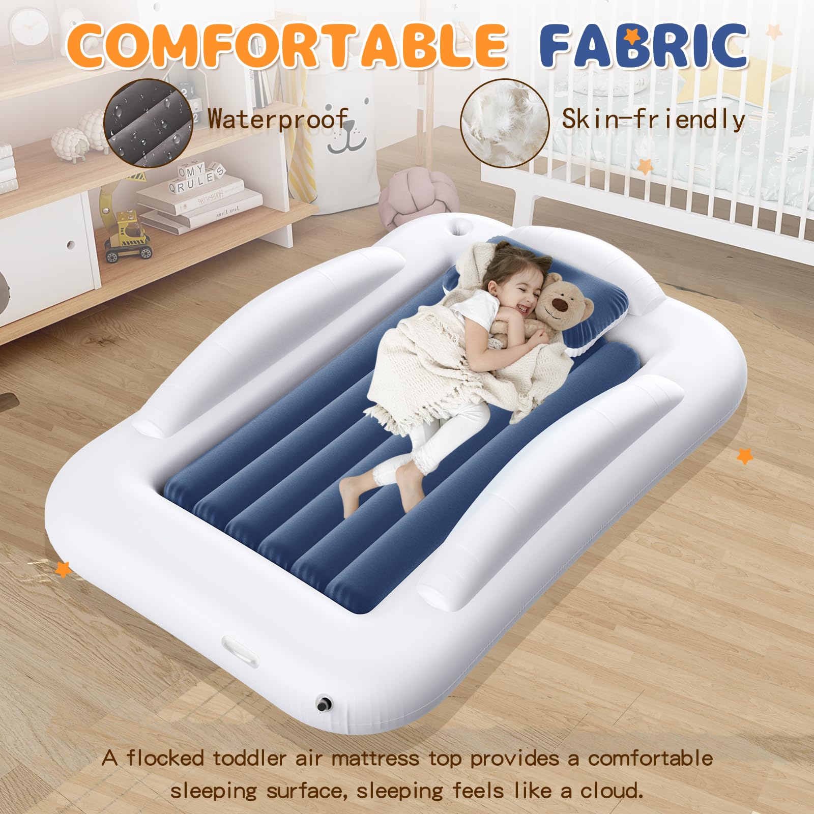 Abdtech velvet flock top provides a soft, comfy sleep surface