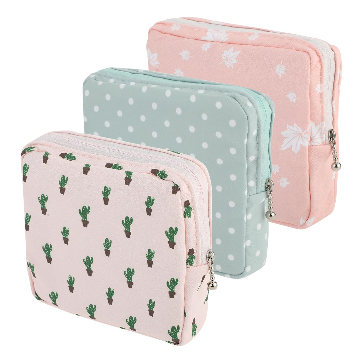 Abeillo sanitary napkin storage bag in pink for discreet school use.